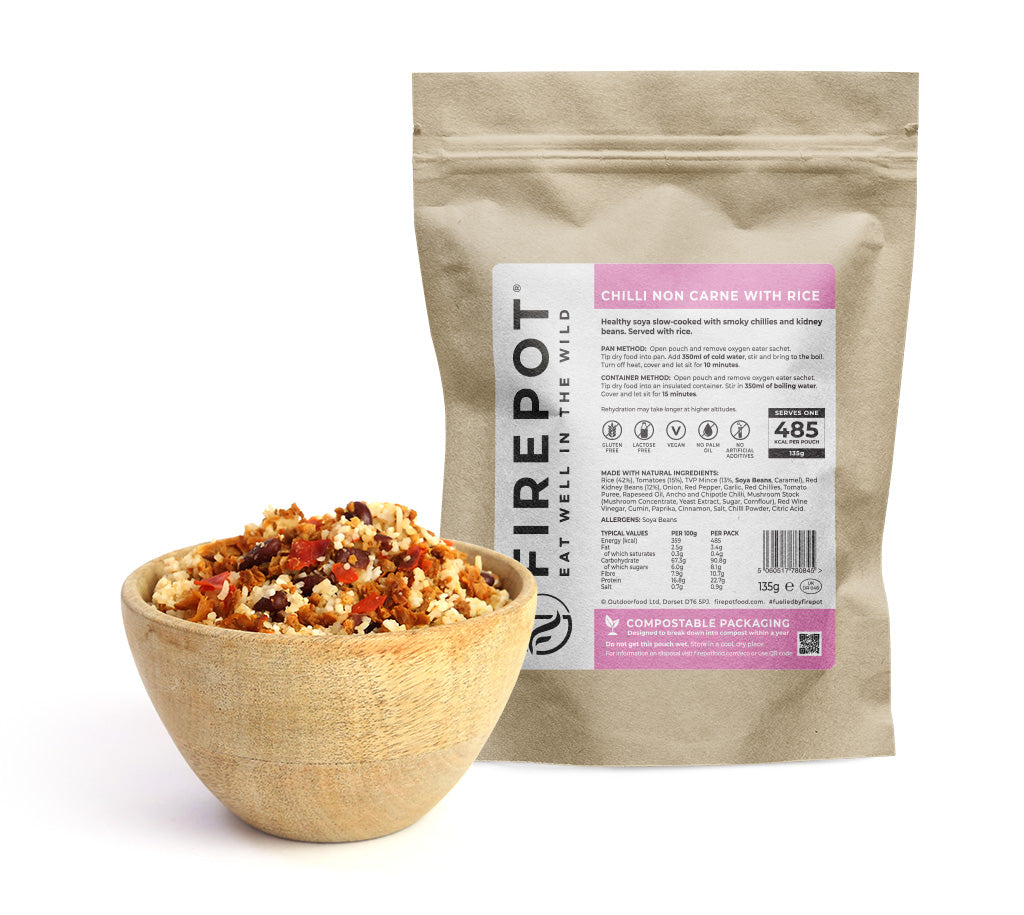 Chilli Non Carne and Rice