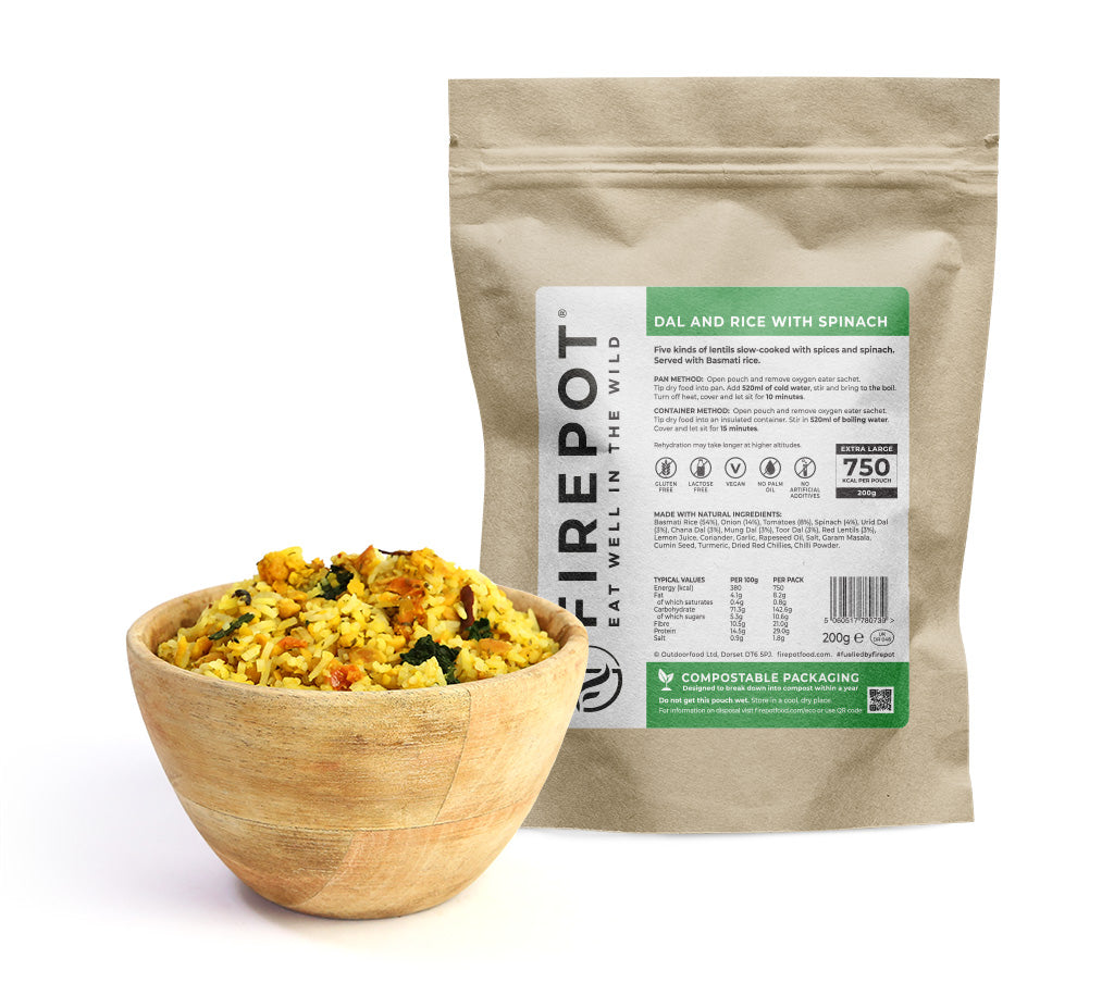 Dal and Rice with Spinach