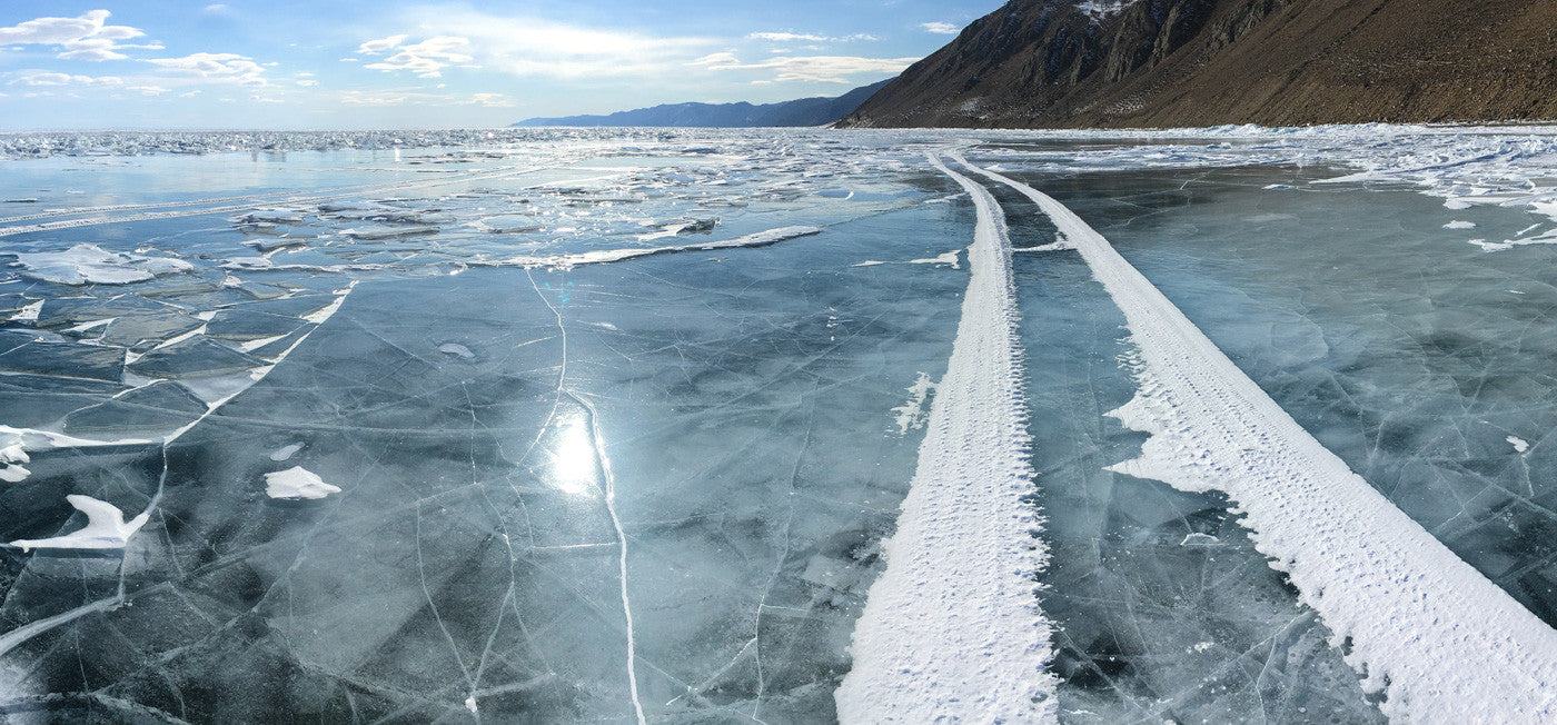 Cycling Frozen Lake Baikal